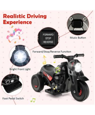 6V Kids Electric Ride on Motorcycle with Bubble Maker and Music