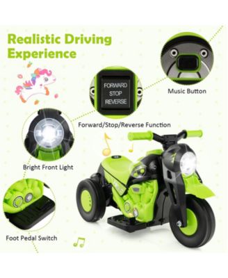 6V Kids Electric Ride on Motorcycle with Bubble Maker and Music