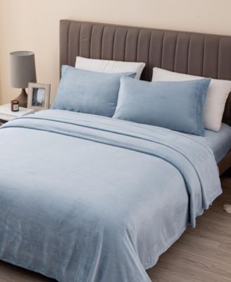 Ultra Soft & Cozy Velvet Plush Fleece Printed Sheet Set