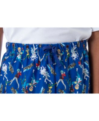 Burst Rise Boys' Spinner Tops All-Over Print Character Kids Pajama Lounge Pants