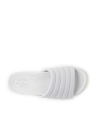 Dearfoams Womens Low Foam Slide Sandal