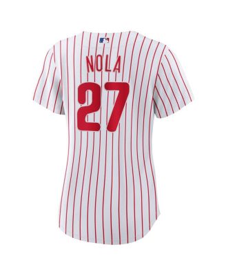 Women's Aaron Nola White Philadelphia Phillies Home Replica Jersey