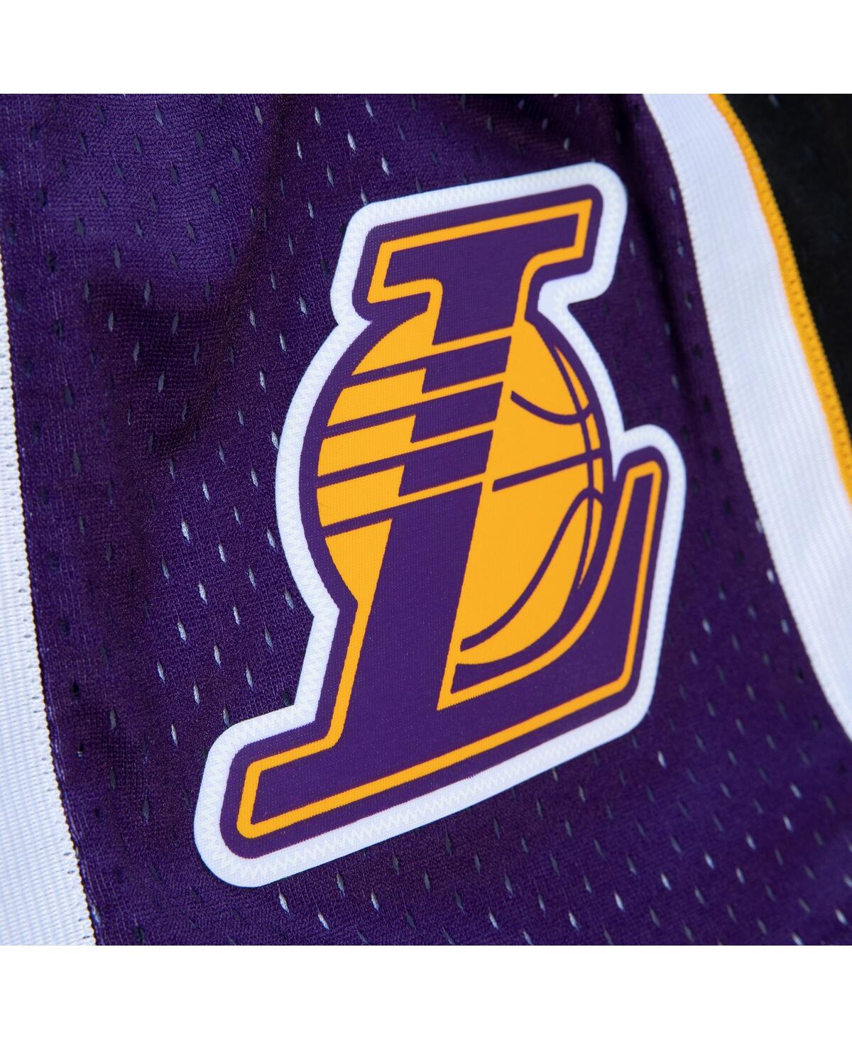 Mitchell & Ness Men's Purple/black Los Angeles Lakers 2009/10 Hardwood Classics Fadeaway Reload 3.0 Swingman Shorts
