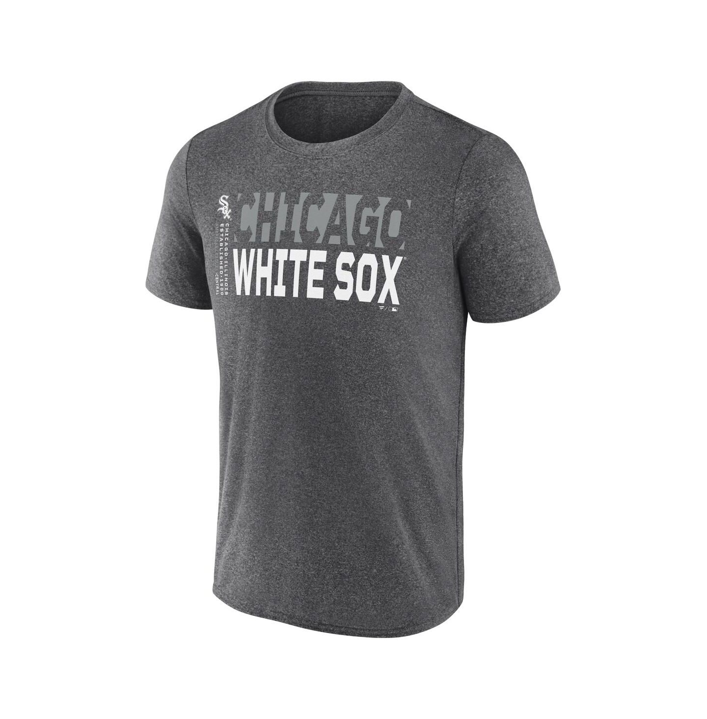 Мужская футболка Fanatics Heather Charcoal Chicago White Sox Fundamentals Shoot for the Sky — фото 2