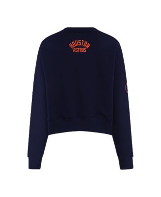 Women's Navy Houston Astros Painted Sky Pullover Sweatshirt