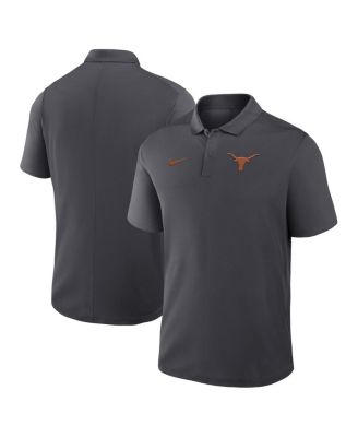 Nike - Men's Anthracite Texas Longhorns Primetime Victory Primary Logo Performance Polo Shirt