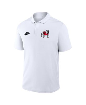 Men's White Georgia Bulldogs Primetime Victory Legacy Vault Logo Performance Polo Shirt