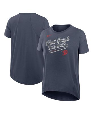 Nike - Women's Charcoal Los Angeles Dodgers 2025 City Connect Flowy Fashion Tri-Blend Performance T-Shirt