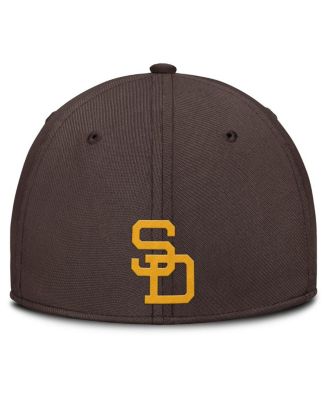 Men's Gray/Brown San Diego Padres Rise Swoosh Performance Flex Hat