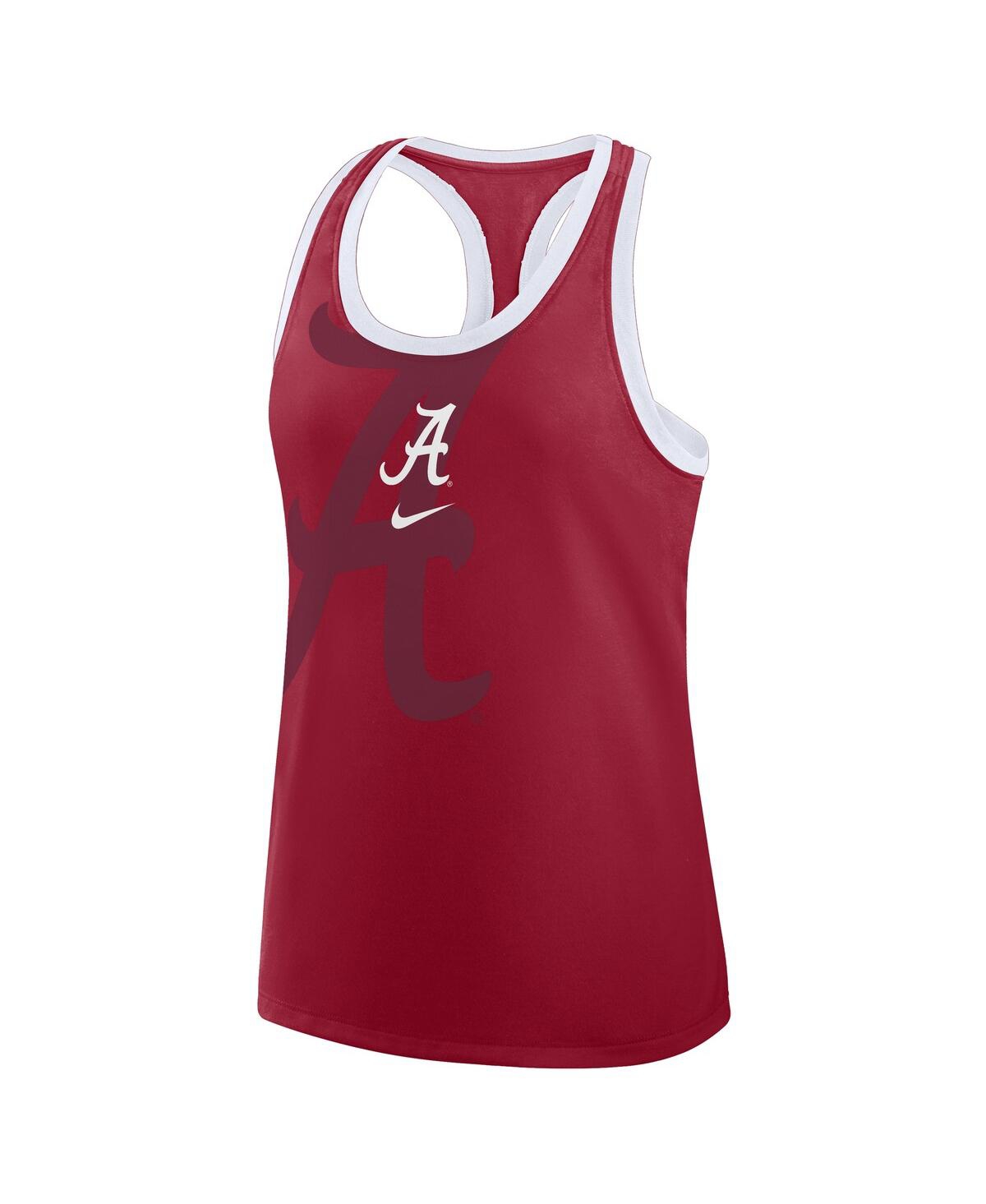 Nike Crimson Alabama Crimson Tide Primetime Tri-blend Racerback Tank Top In Brown