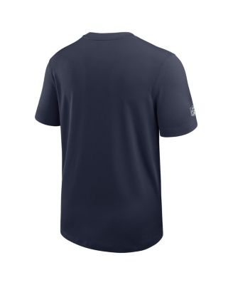 Men's Navy Dallas Cowboys Sideline UV Performance Coach Shirt
