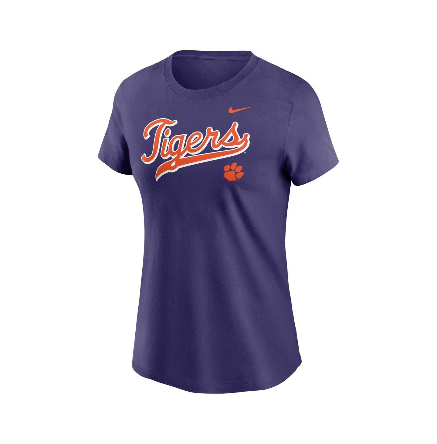 Женская футболка Nike Purple Clemson Tigers Local Script — фото 2