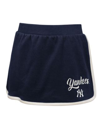 Big Girls 2-Piece Navy New York Yankees Base Trainer Johnny Polo and Skort Set