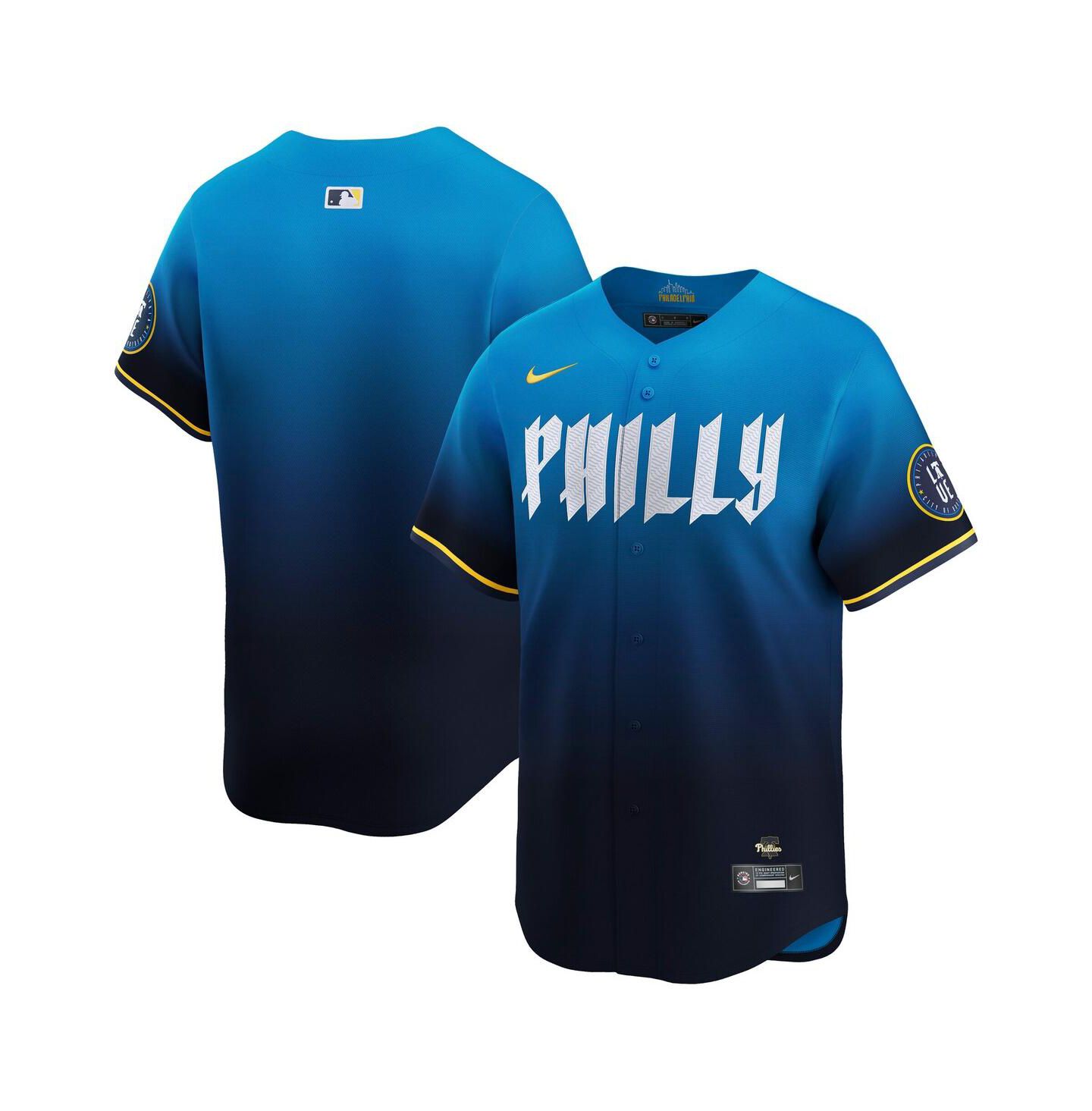 Мужской топ Nike Navy Philadelphia Phillies City Connect Limited Jersey — фото 1