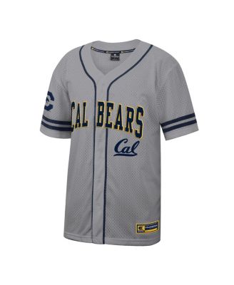 Men's Gray Cal Bears Free Spirited Baseball Jersey