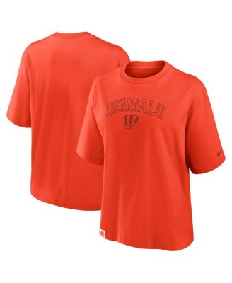 Nike - Women's Orange Cincinnati Bengals Arch Boxy T-Shirt