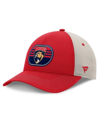 Fanatics - Men's Red/Gray Florida Panthers 2025 Stanley Cup Playoffs Locker Room Trucker Adjustable Hat