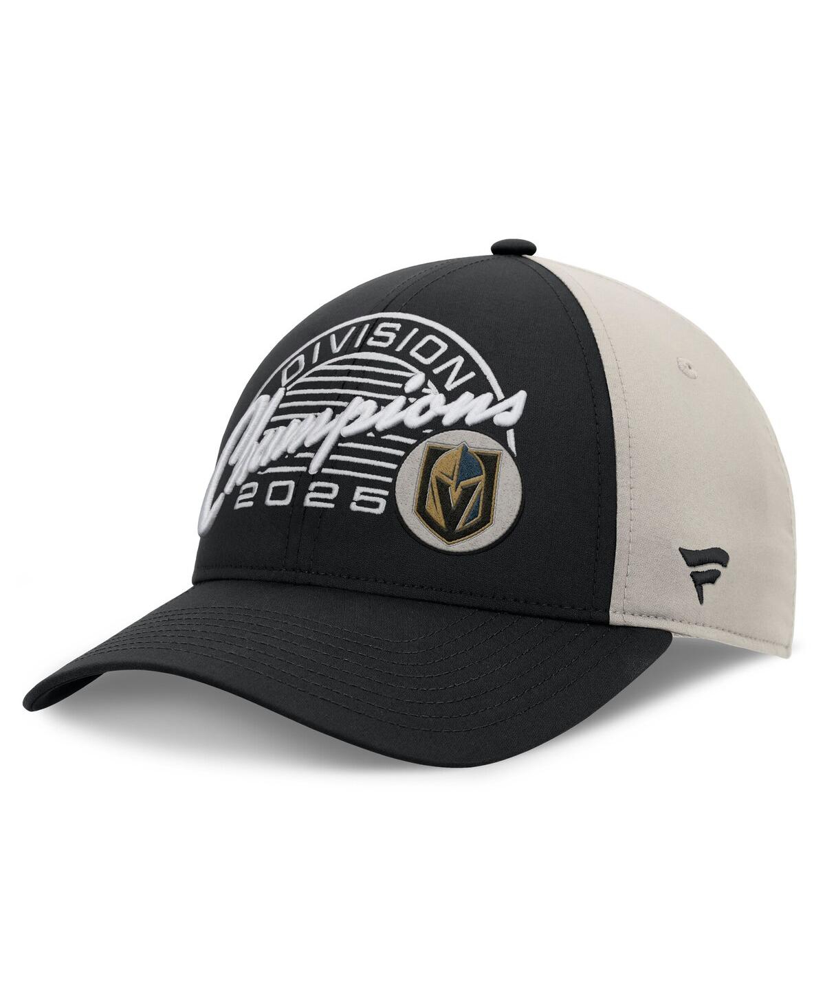 Fanatics Men's Black Vegas Golden Knights 2025 Pacific Division Champions Locker Room Adjustable Hat