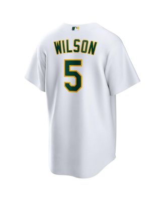 Men's Jacob Wilson White Athletics Home Replica Jersey