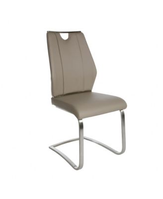 Set of Two Faux Leather Cantilever Chairs for Modern Home and Office Seating