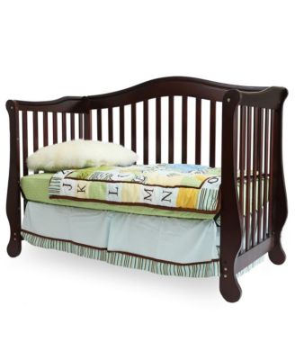 L A Baby The Brentwood 4 in 1 Convertible Full Sized Wood Crib, Cherry