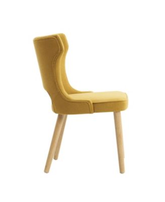 Rita Mid-Century Modern WaterProof Hollow Design Dining Chair with Wingback,Set of 2