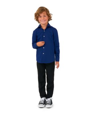 Toddler and Little Boys Long Sleeve Button Up Dress Shirt