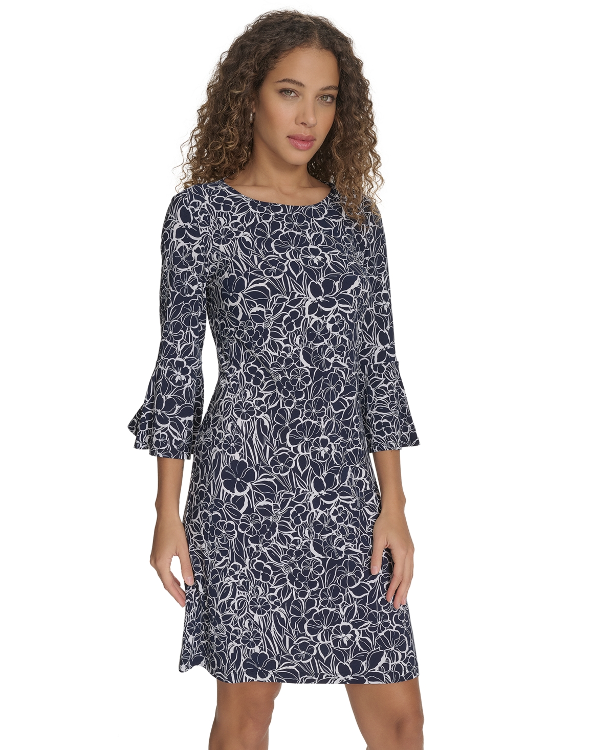 Tommy Hilfiger Petite Floral-print Mini Dress