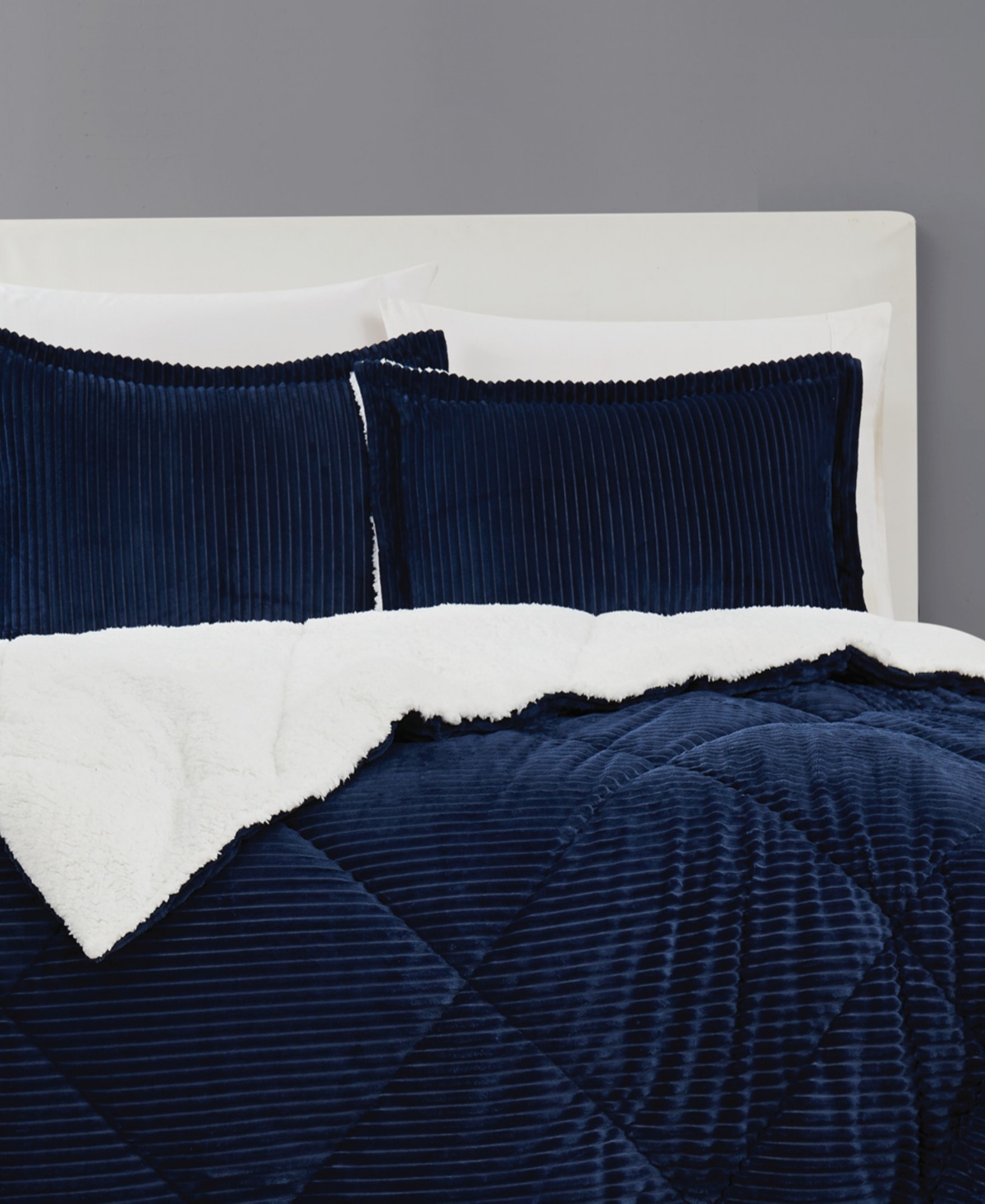 Brooklyn Loom Essential Corduroy 3-Pc. Comforter Set