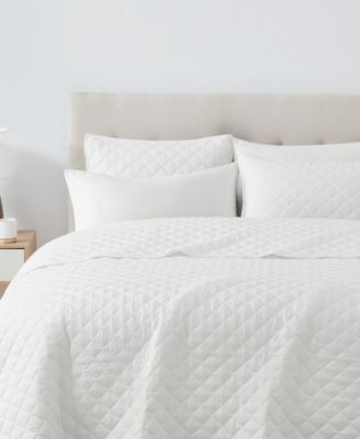 Oversized Cotton Percale 3-Pc. Quilt Set, King