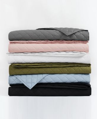 Oversized Cotton Percale 3-Pc. Quilt Set, King