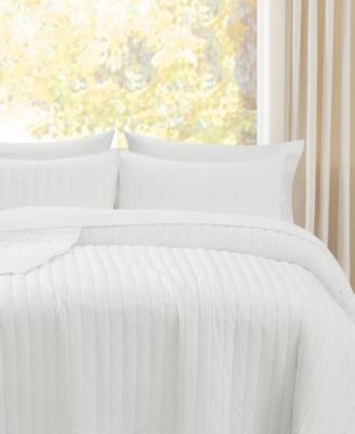 Oversized Cotton Percale 3-Pc. Quilt Set, King