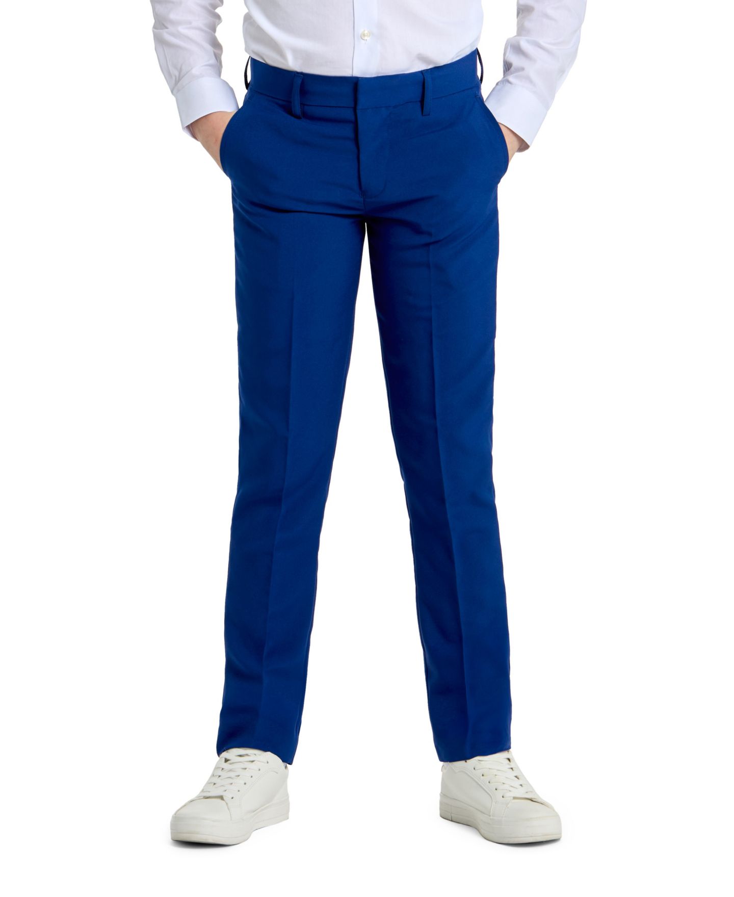 Детский пиджак OppoSuits Teen Boys Navy Royale Slim Fit Solid Suit Including Blazer, Pants and Clip-On-Tie, цвет: Синий — фото 2