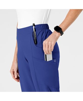 Petite W123 Flat Front Cargo Scrub Pant