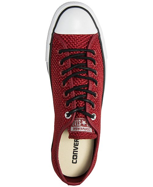 Converse Men S Chuck Taylor All Star Ox Amp Cloth Casual Sneakers