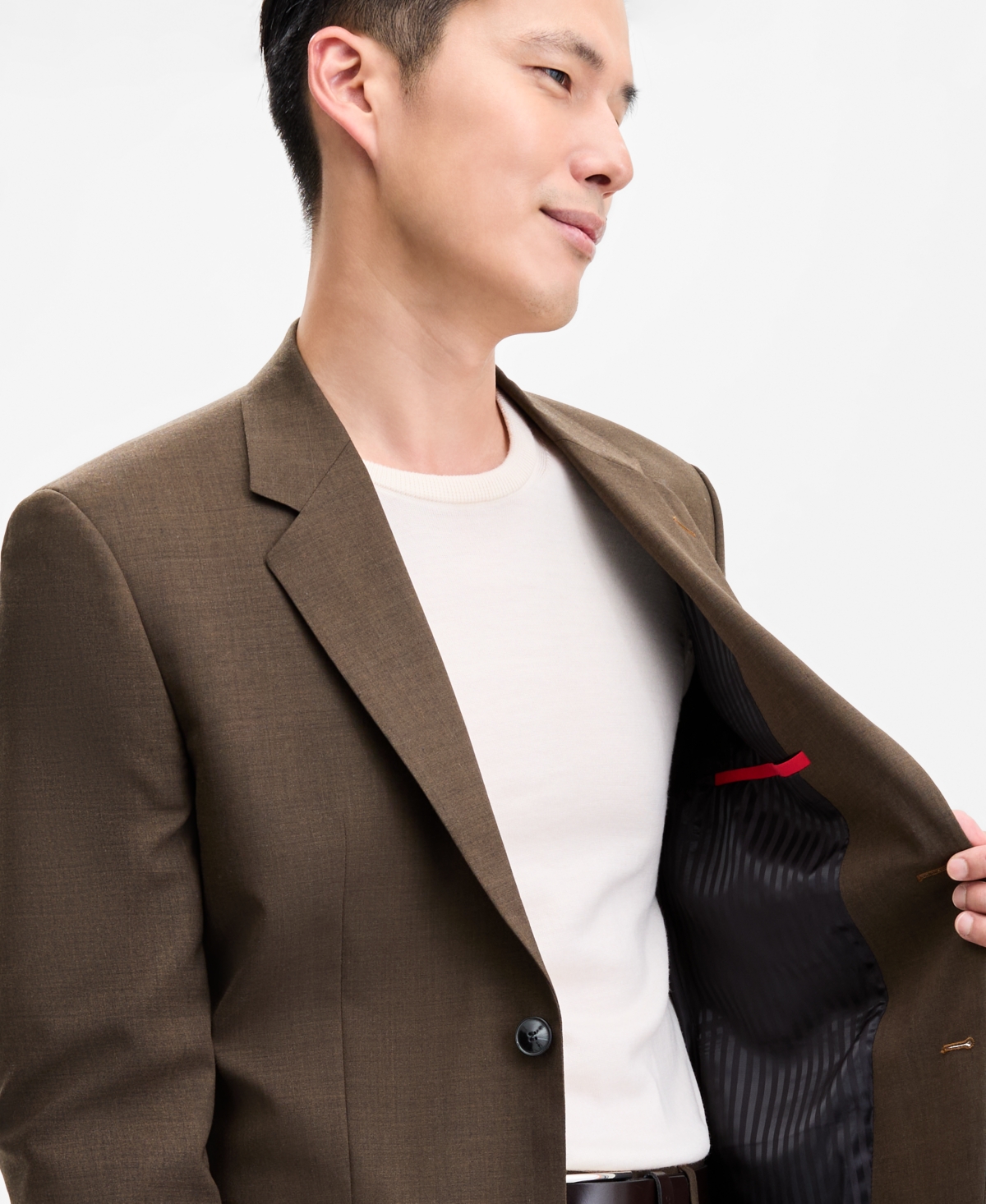 Hugo Boss Hugo By  Men's Modern-fit Solid Suit Jacket In Brown