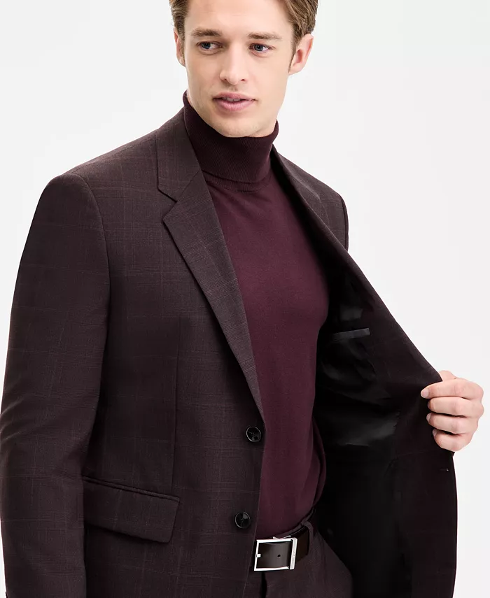 Men's Modern-Fit Plaid Suit Jacket - thumbnail 2