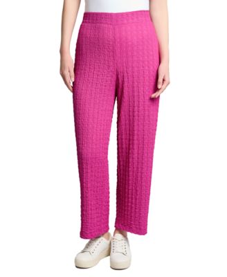 Womens Textured High Rise Wide Leg Pants Xs Pxl
