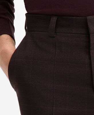 Men's Modern-Fit Plaid Suit Pants