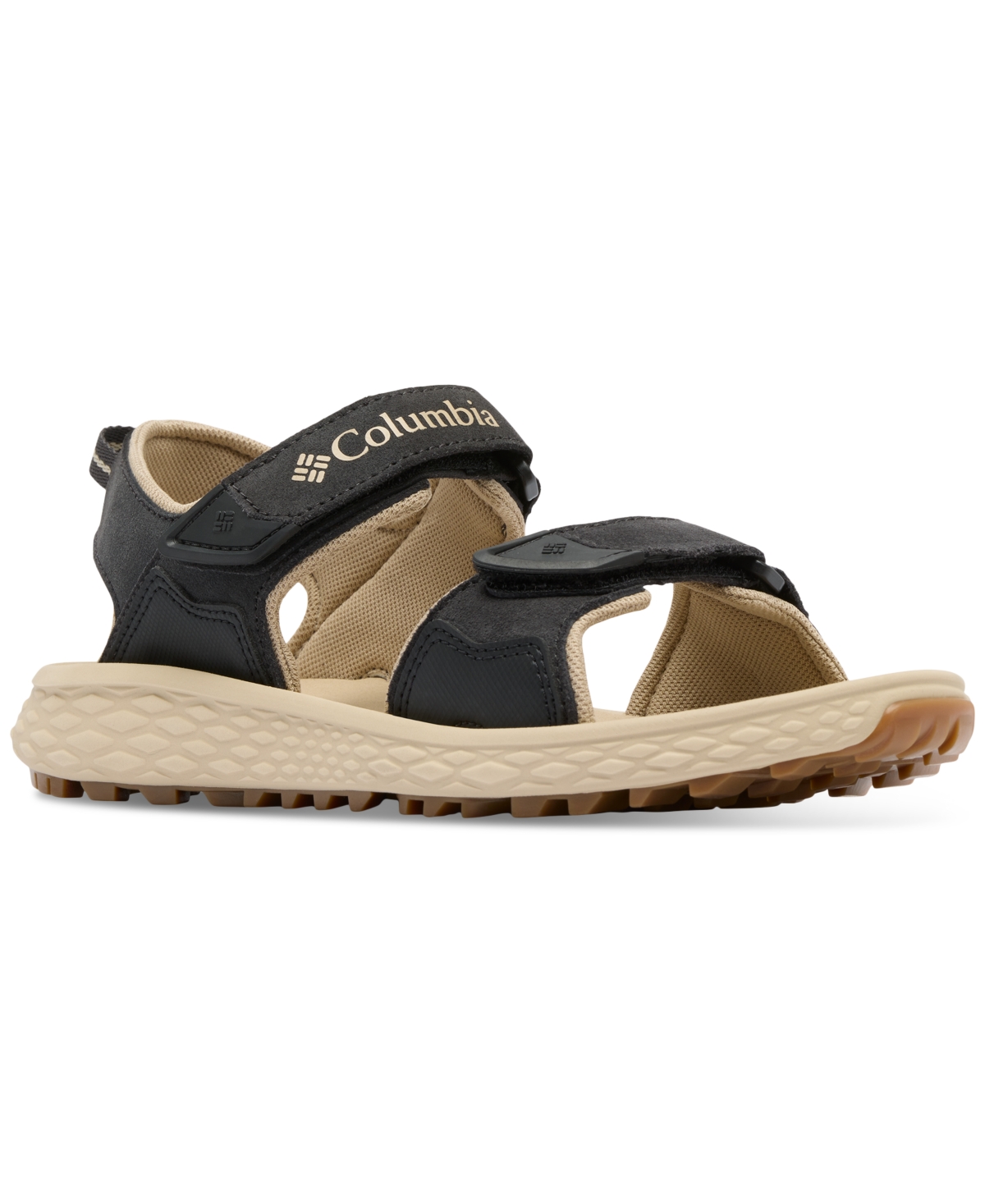 Men's Konos Hiker Two-Strap Sandals - Cordovan, Black