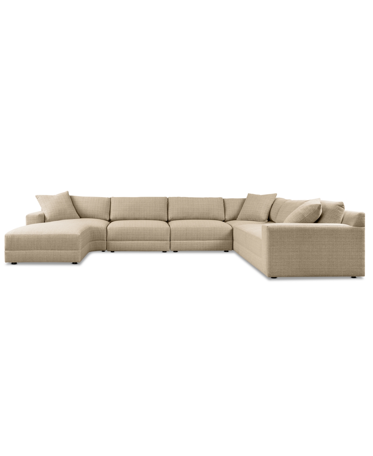 Macy's Mayela 5-pc. Fabric Chaise Sectional, Exclusively At