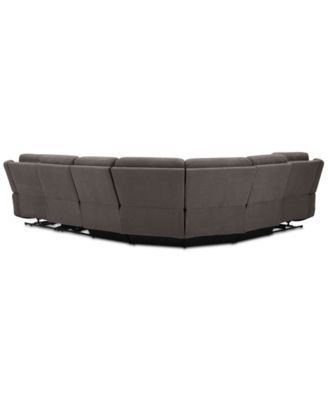 Kristyan 6-Pc. Fabric Sectional with 3 Power Motion Chairs, Exclusively at Macy's