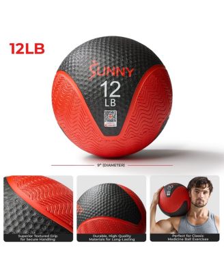 Medicine Ball 12LBS, Non-slip Grip