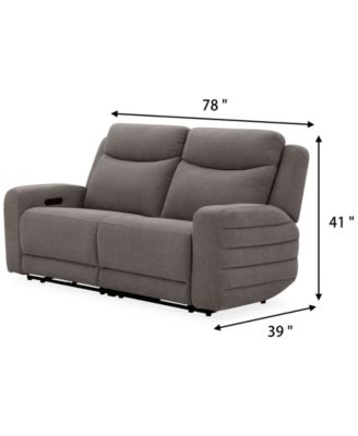 Kristyan 2-Pc. Fabric Sofa with 2 Power Motion Chairs, Exclusively at Macy's