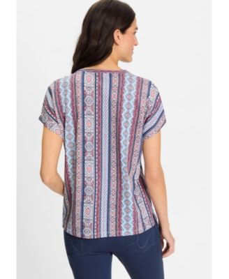 Women's Ornamental Border Print T-Shirt