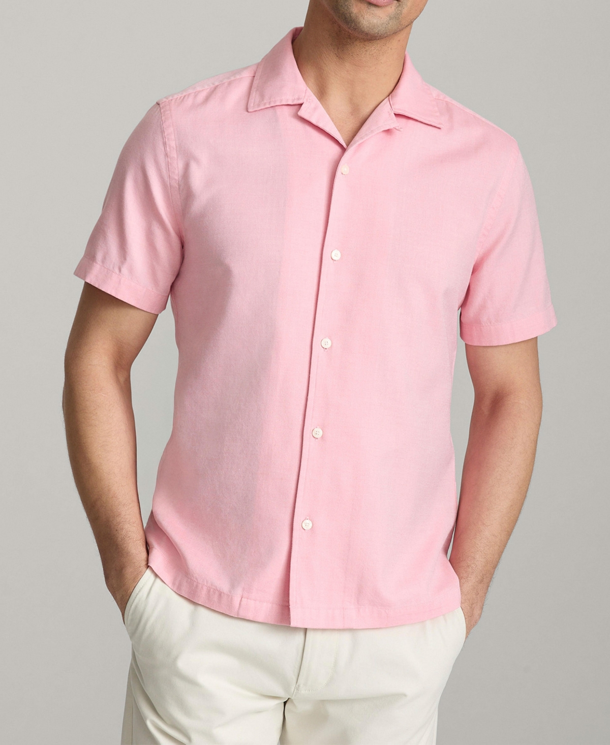 Men's Regular Fit Short Sleeve Hughes Shirt - Light blue