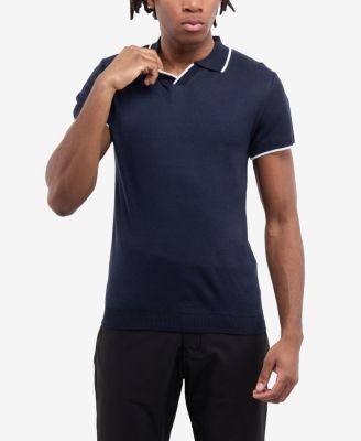 Men's SPRING + MERCER Johnny Collar Short Sleeve Sweater Polo