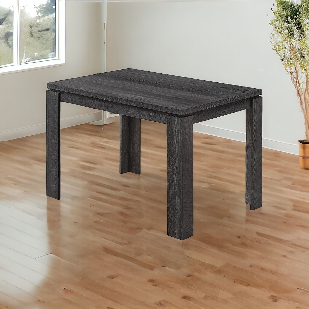 47 Inch Dining Table – Space-Saving Dining Room Table with Durable Wood Construction