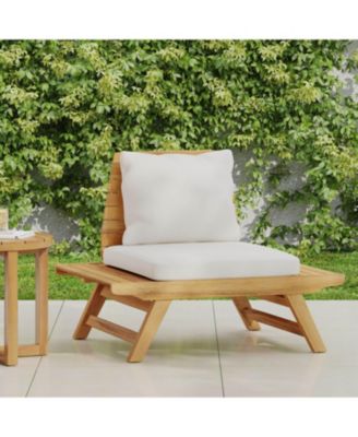 Outdoor  Acacia Wood  Club Chair