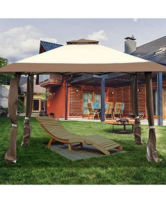 13 x 13 Feet Pop Up Gazebo Tent with Carry Bag for Patio Garden